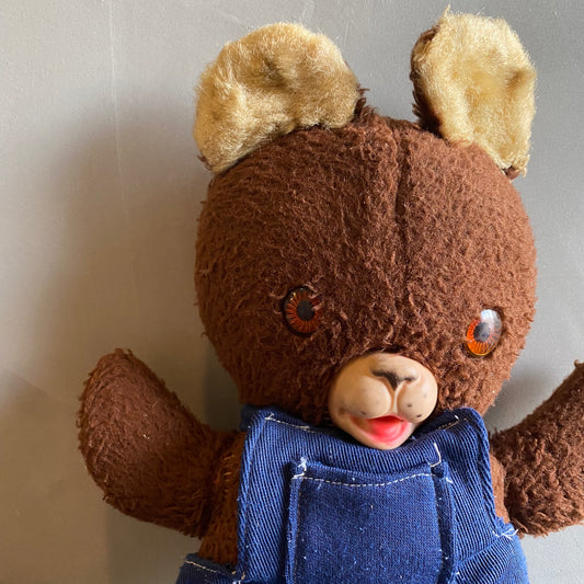 【USA vintage】rubber face bear くまのぬいぐるみ