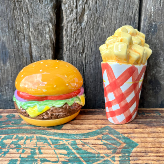 【USA vintage】Salt & Pepper burger & french fries
