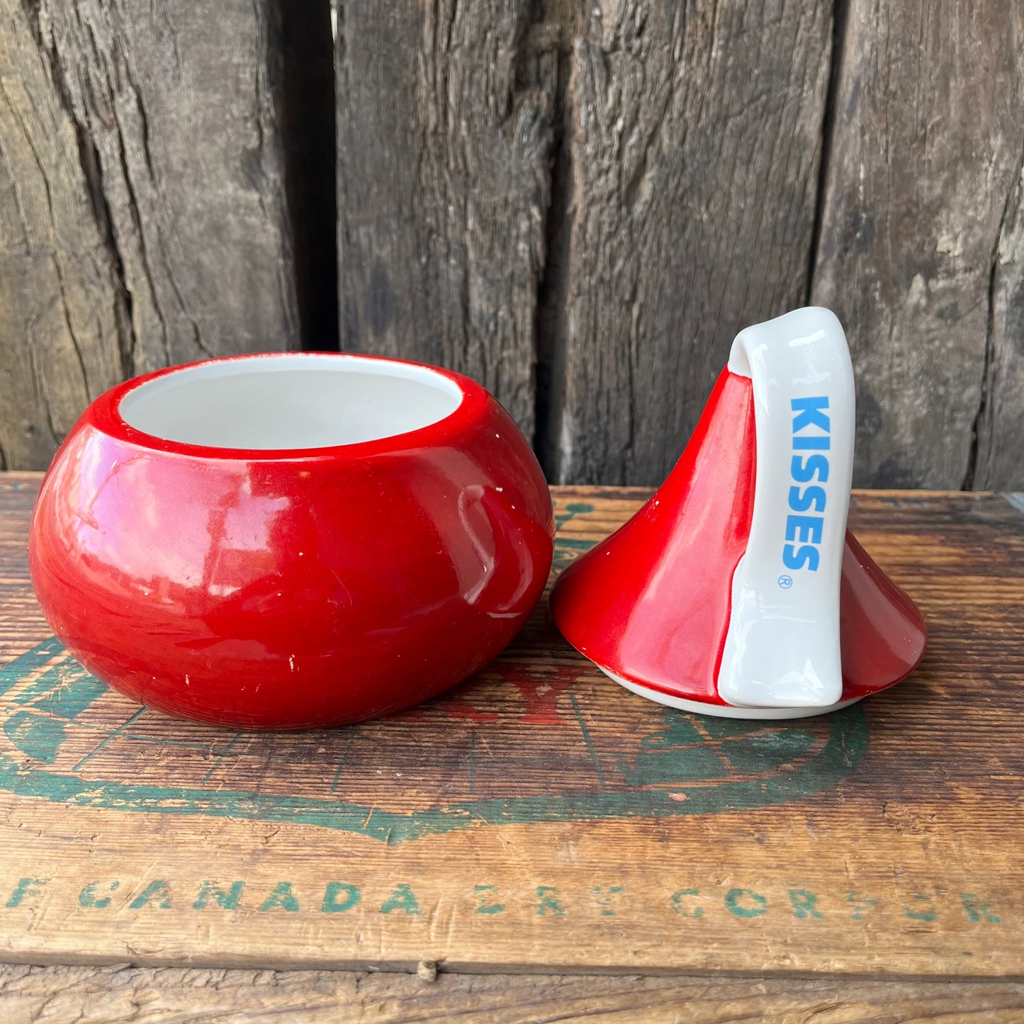 【USA vintage】HERSHEY’S KISSES Candy Dish