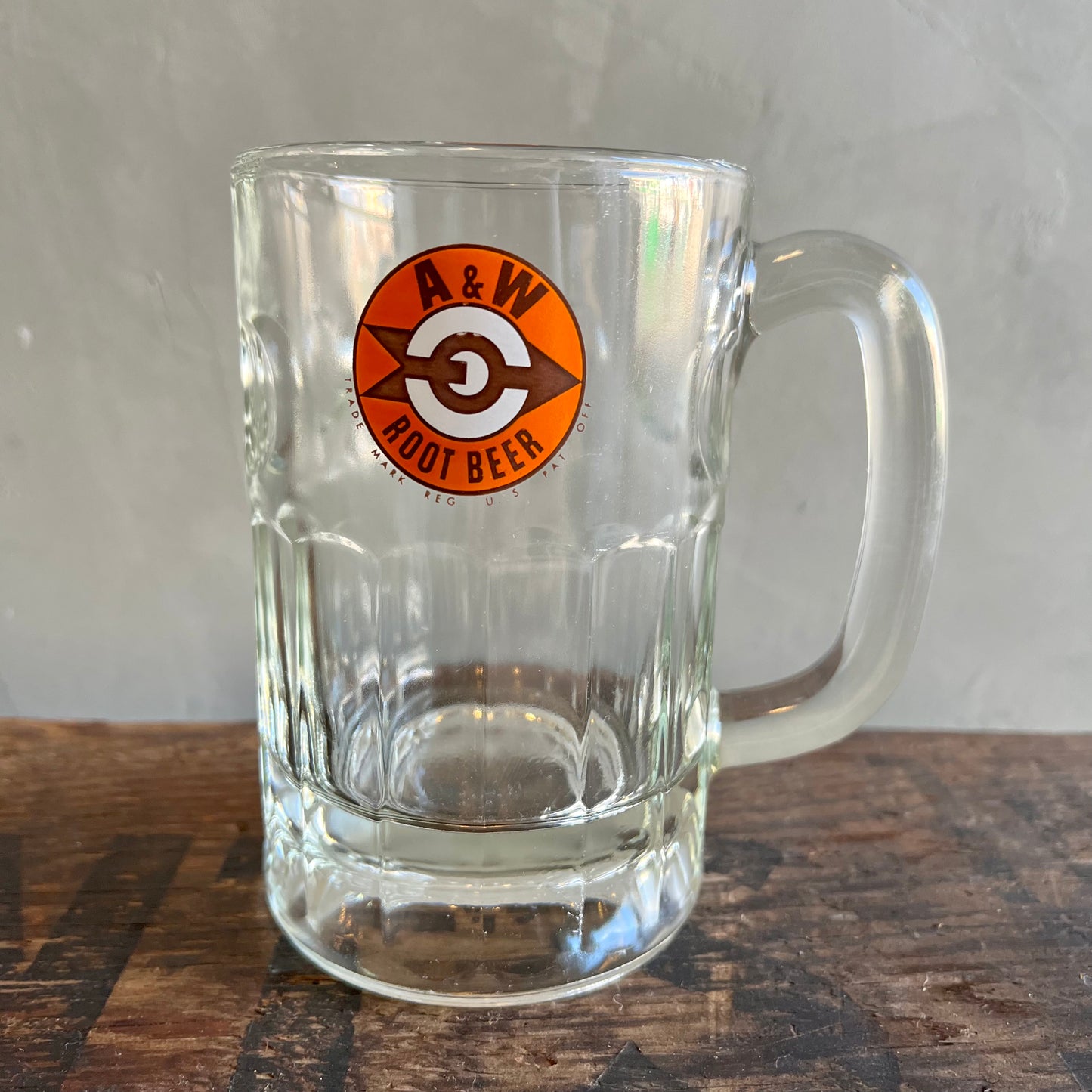 【USA vintage】A&W ビアジョッキ 旧ロゴ