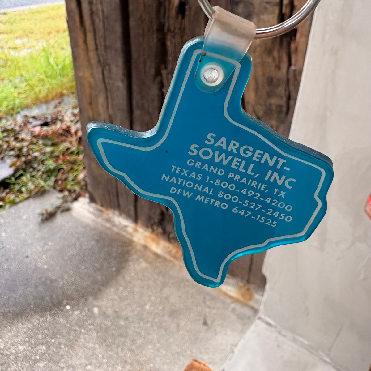 【1980s USA vintage】Advertising Key Ring SARGENT-SOWELL, INC
