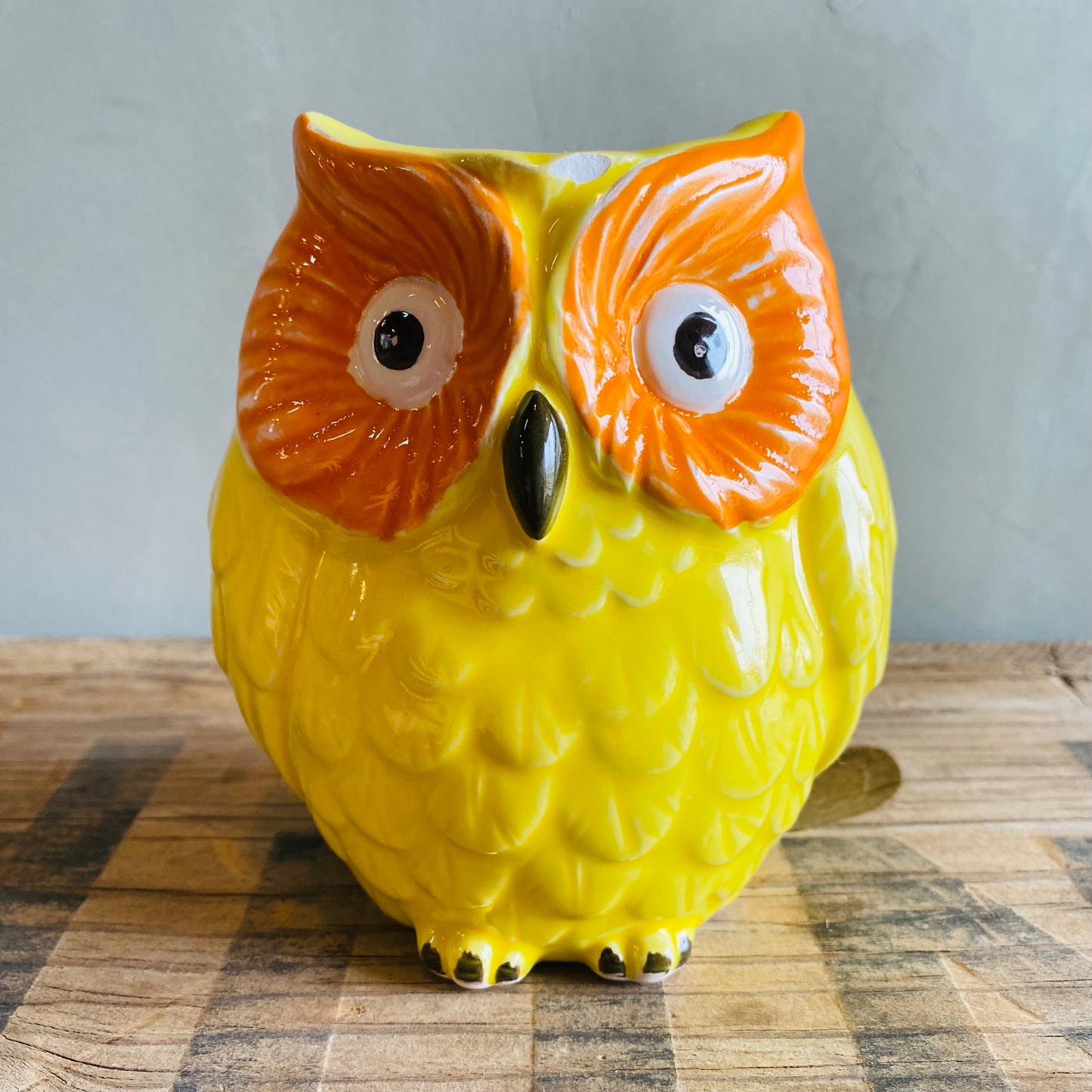 【1970s vintage】owl pen stand フクロウ ペンスタンド