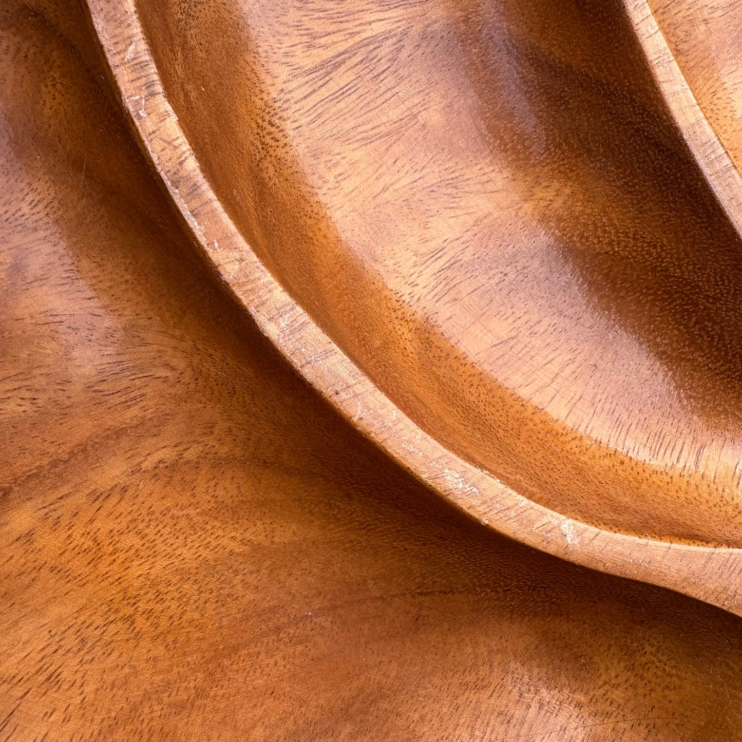 【USA vintage】HANALEI WOODS Monkeypod Hawaiian Bowl