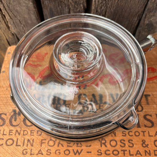 【1940s USA vintage】PYREX FLAME WARE Glass saucepan 7324-B