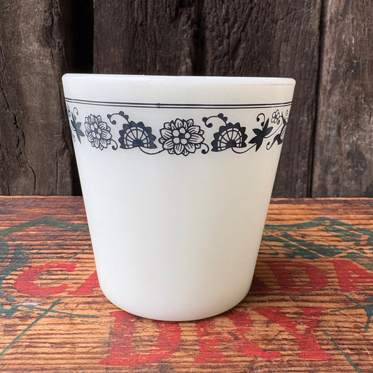 【1960s-1970s USA vintage】PYREX mugcup OLD TOWN BLUE