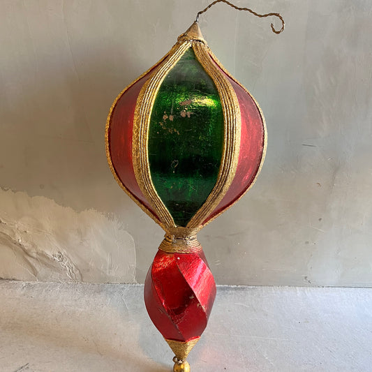 【USA vintage】 クリスマス ビッグ オーナメント Red & Green