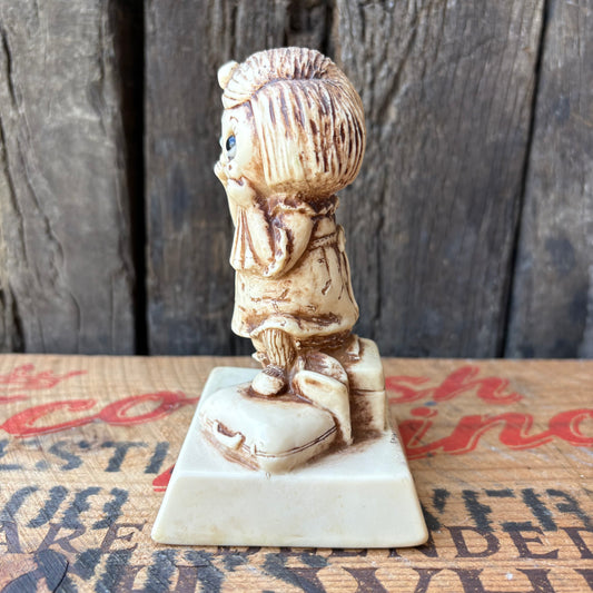 【1975 USA vintage】R&W Berries “Sorry to See You Go” Message Doll