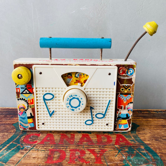 【1961 USA vintage】FISHER・PRICE TOYS TV-RADIO
