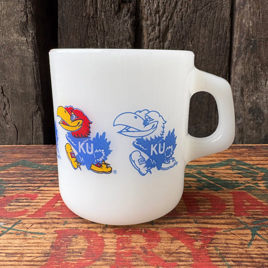 【USA vintage】 mug cup KANSAS JAYHAWKS