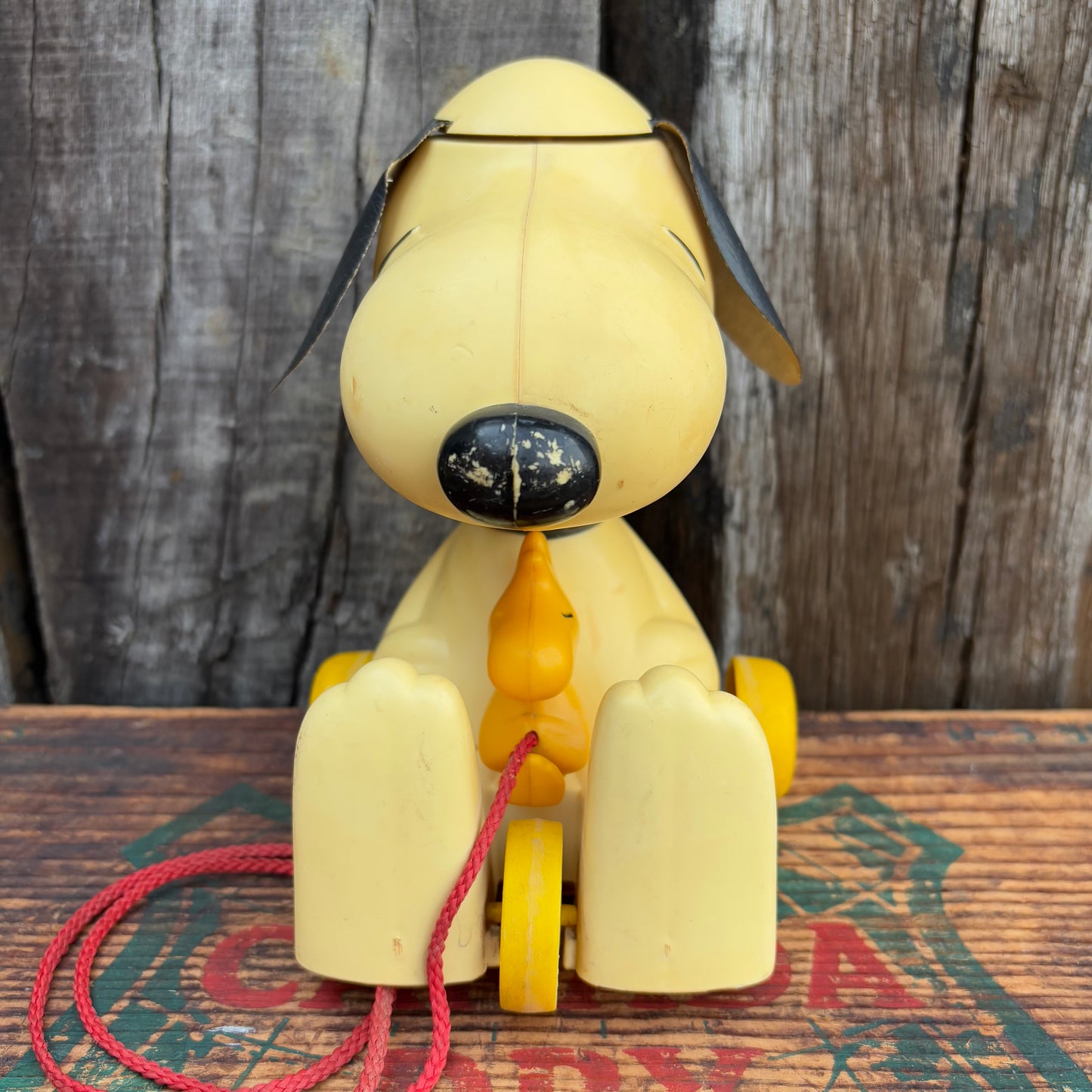 【1972 vintage】HASBRO SNOOPY PULL TOY