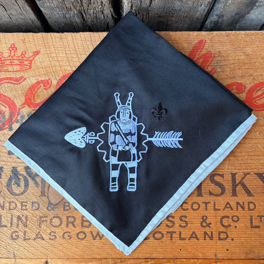 【1970s USA vintage】BOY SCOUTS OF AMERICA Native American Motif Embroidered Neckerchief