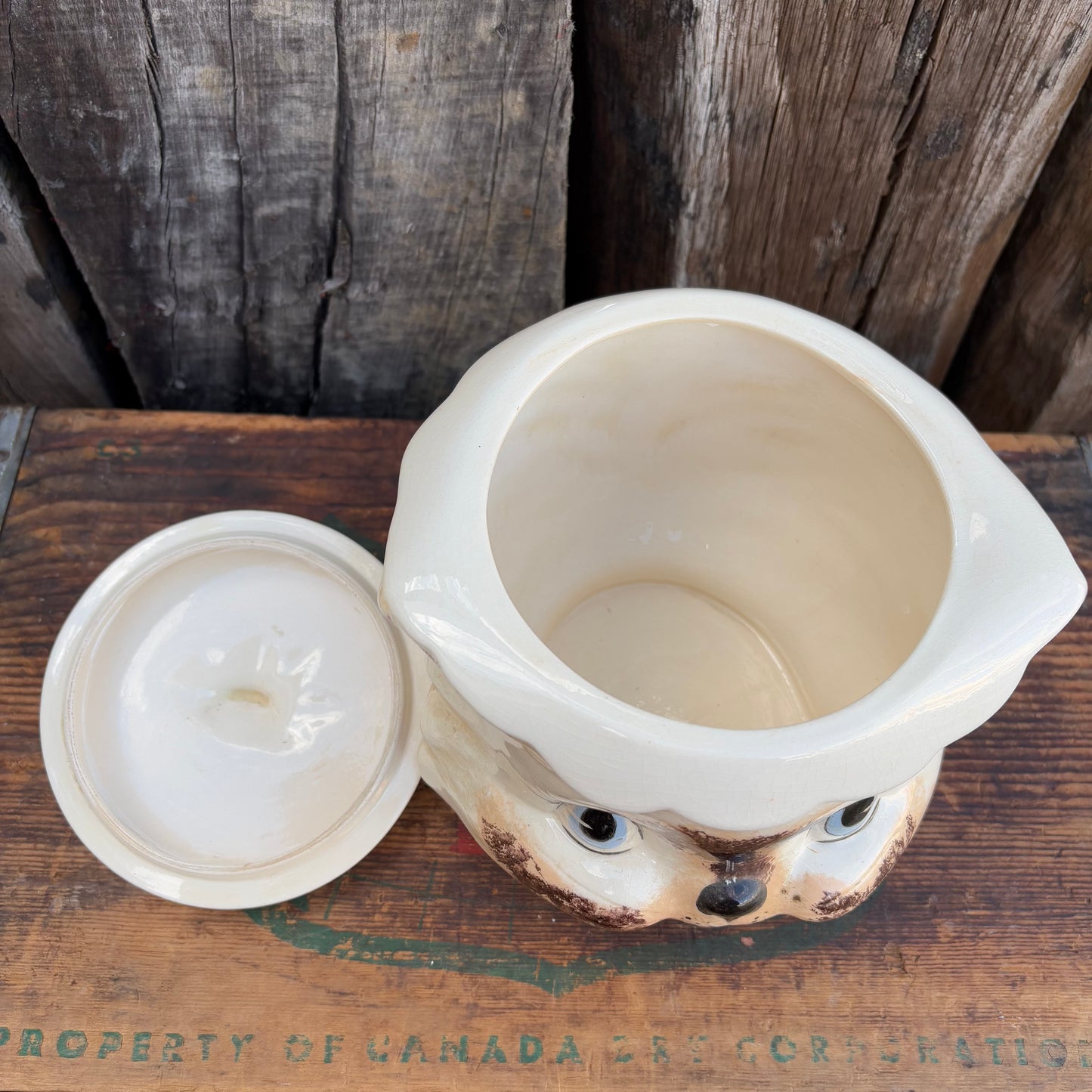 【1970s USA vintage】LEFTON CAT Cookie jar