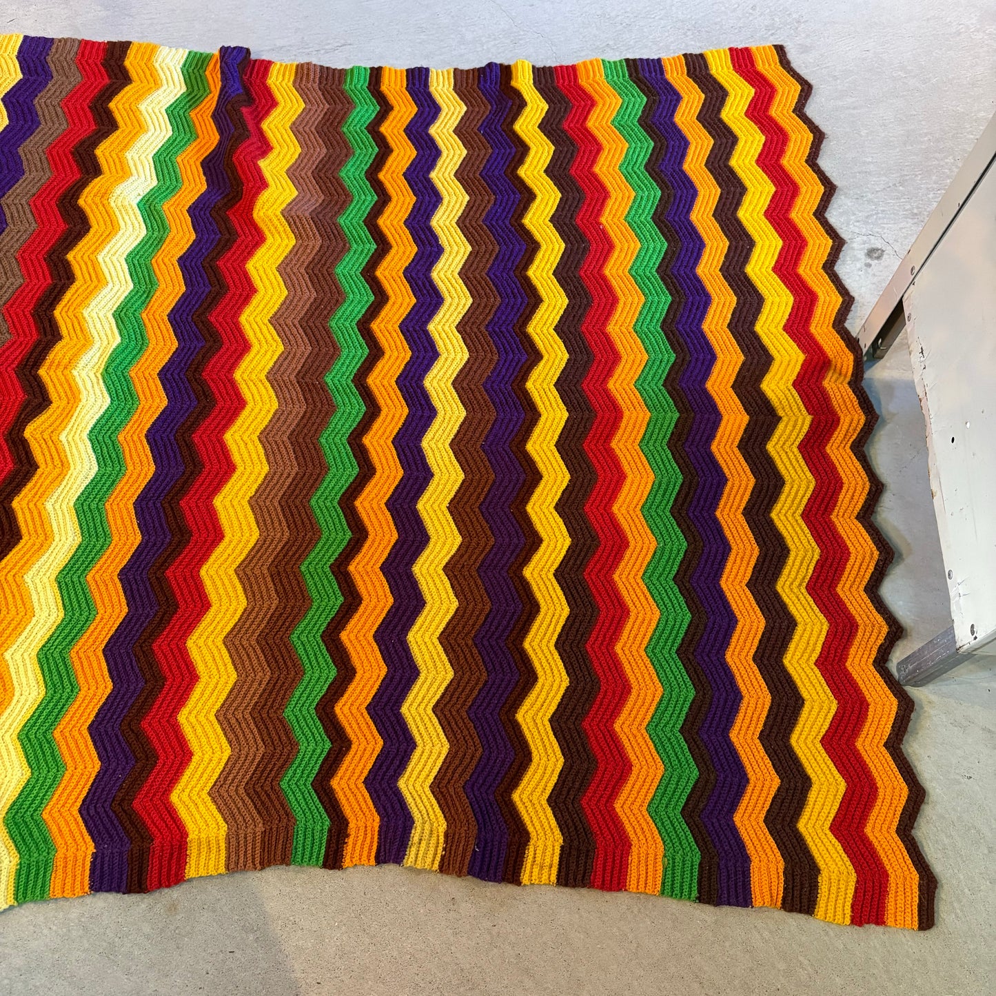 【USA vintage】granny blanket colorful