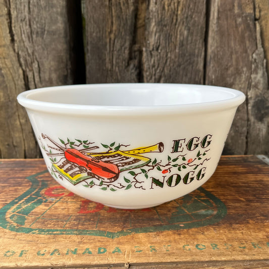 【USA vintage】HAZEL ATLAS Punch Bowl EGG NOGG
