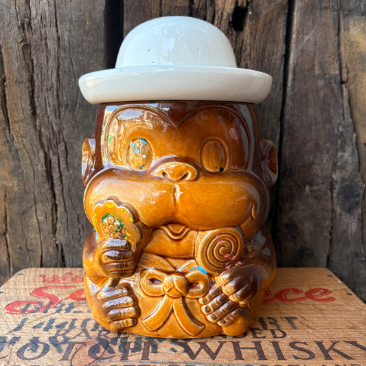 【1960s JAPAN vintage】Monkey Cookie Jar
