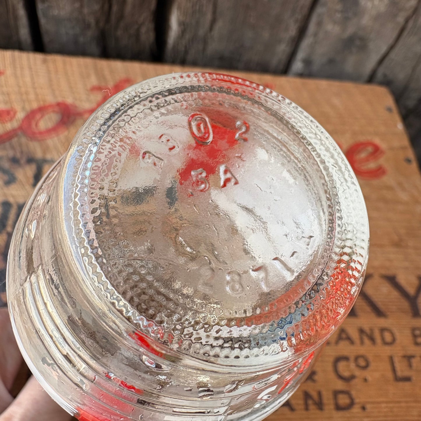 【1960s-1970s USA vintage】REGINA Cucamonga Red Chianti Glass Bottle