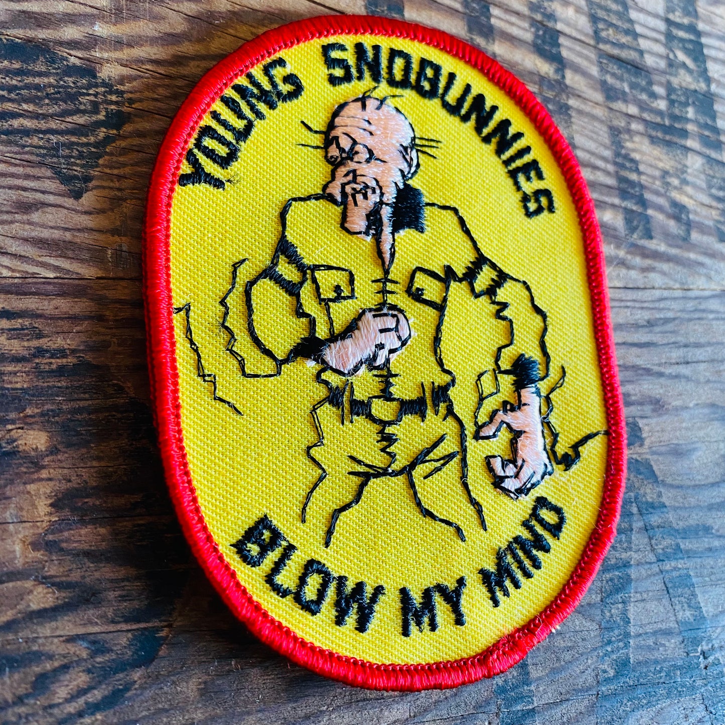 【USA vintage】ワッペン おじさん イエロー