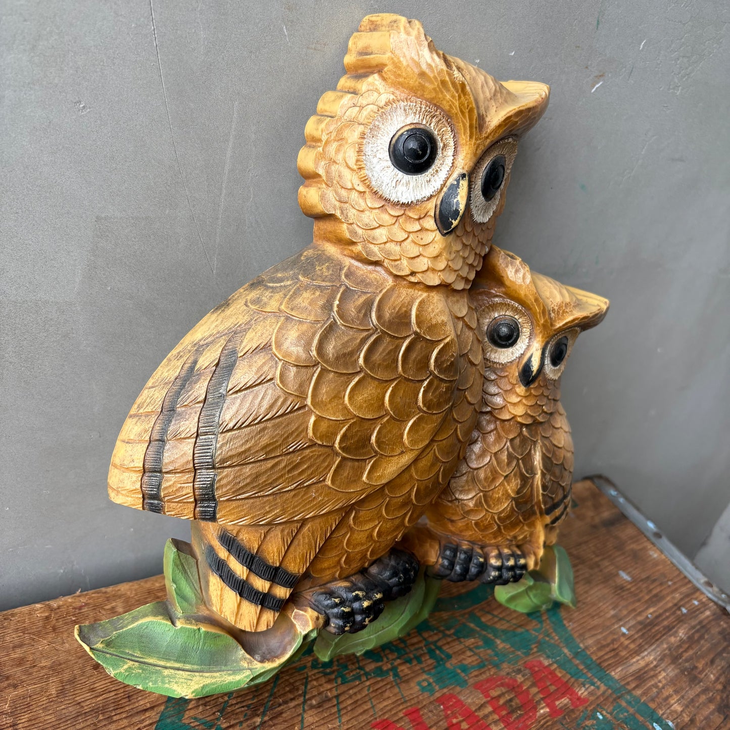 【1970s USA vintage】HOMCO Owl Wall-deco