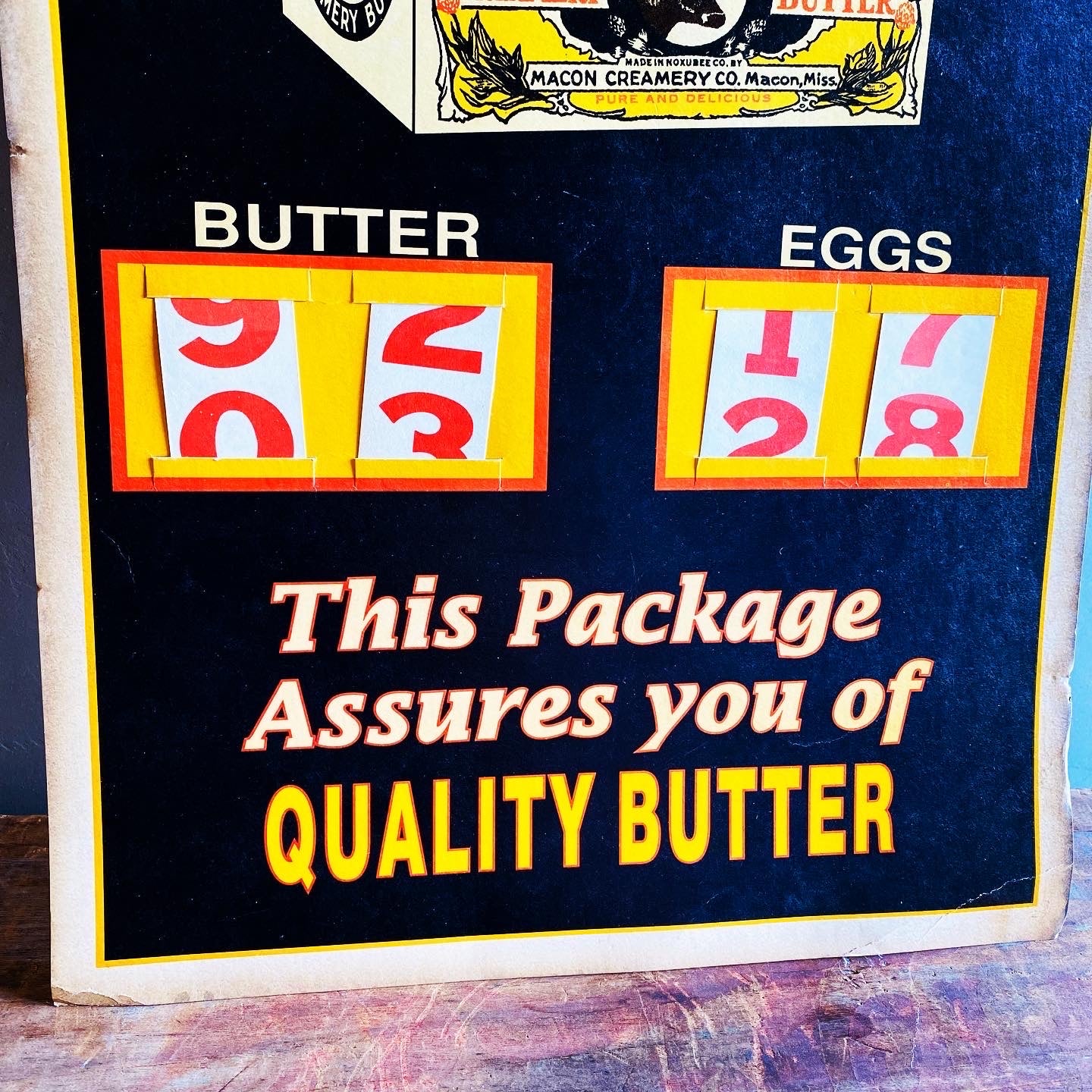 【USA vintage】advertisement 乳製品 広告 看板