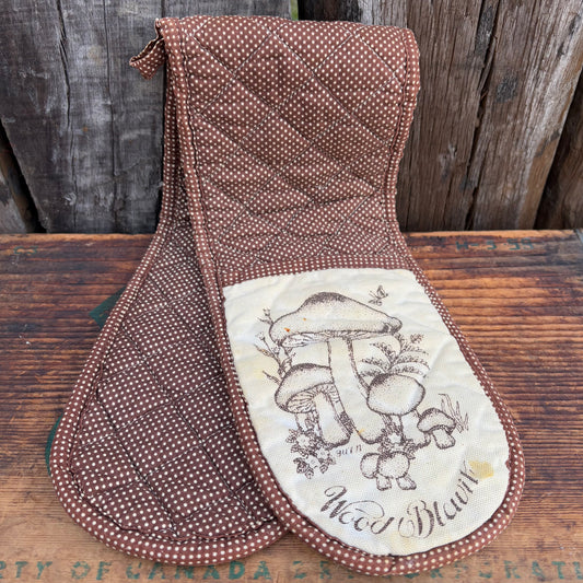 【USA vintage】mushroom kitchen mitten
