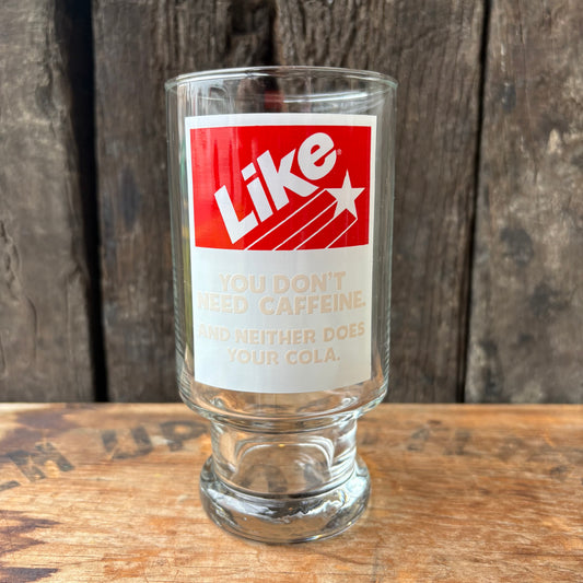 【1980s USA vintage】7up LIKE COLA glass 2