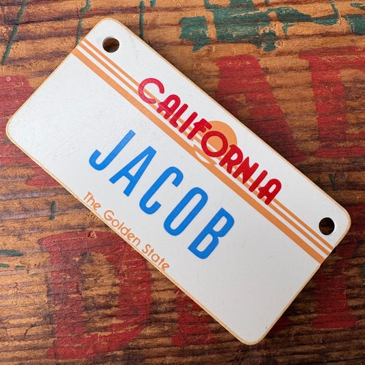 【1980s USA vintage】Nameplate magnet JACOB