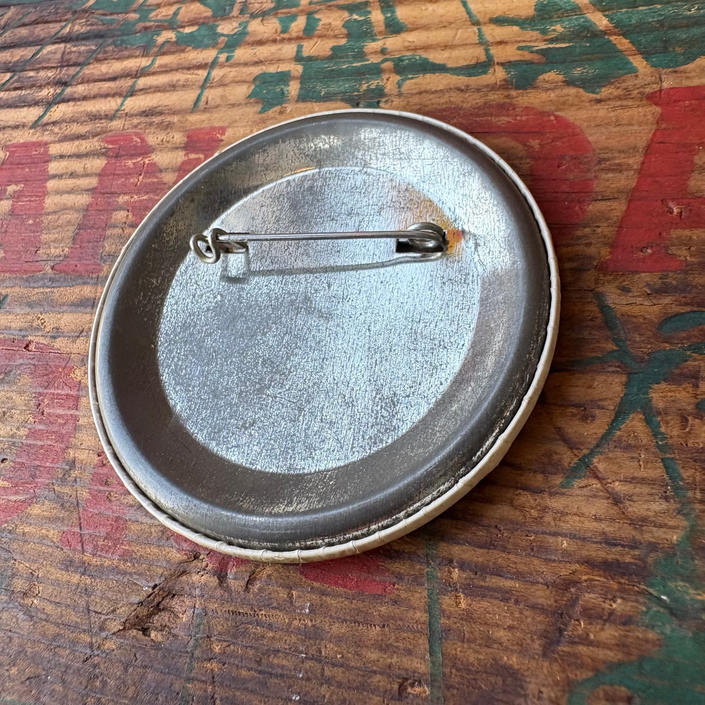 【USA vintage】PINBACK BUTTON 缶バッジ 英字