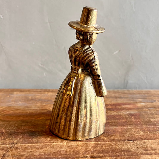 【England vintage】Victoria Lady Brass Hand Bell