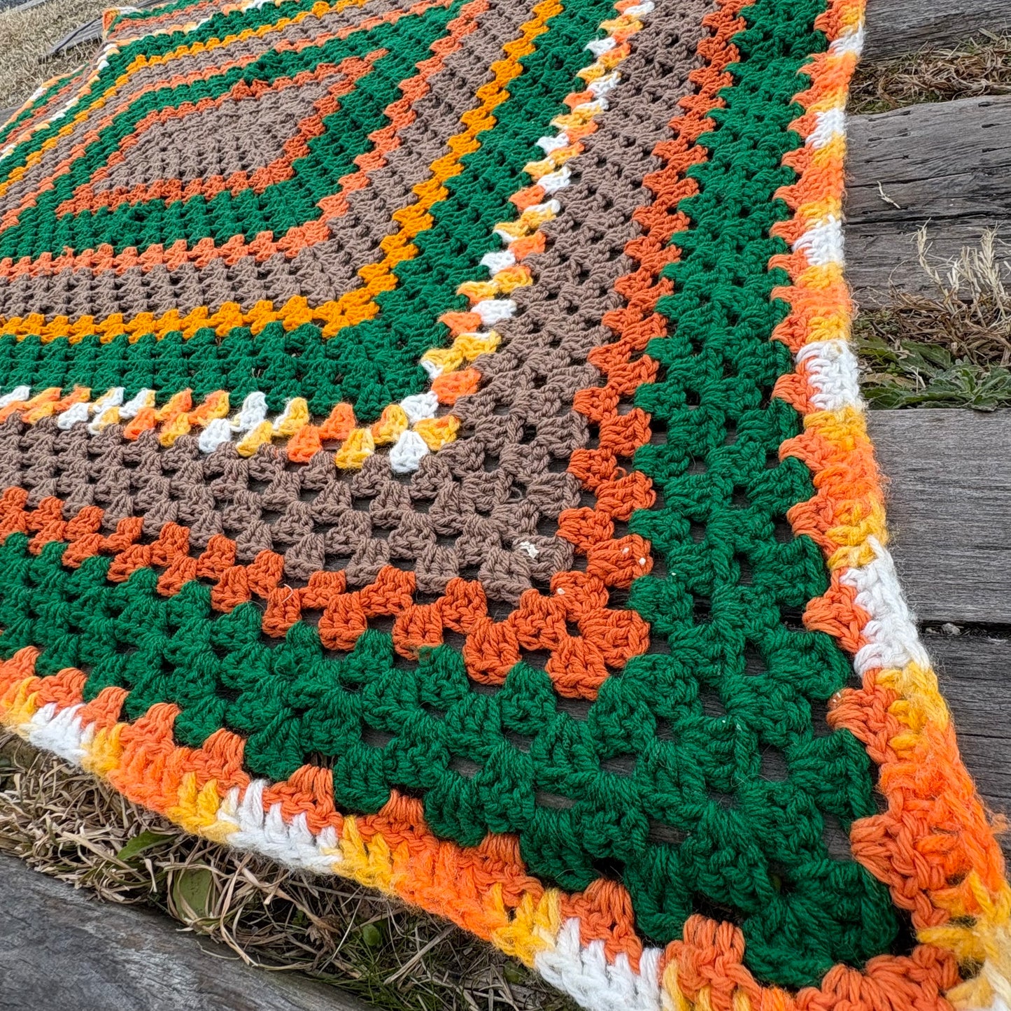 【USA vintage】granny blanket