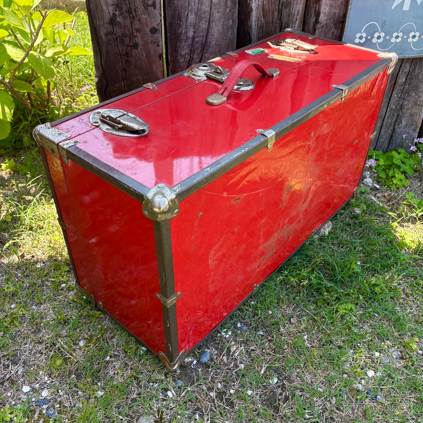 【1960s USA vintage】steamer trunk