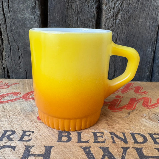 【1960-1976 USA vintage】Fire-King ribbedbottom Mugcup