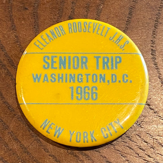【USA vintage】缶バッジ SENIOR TRIP 1966