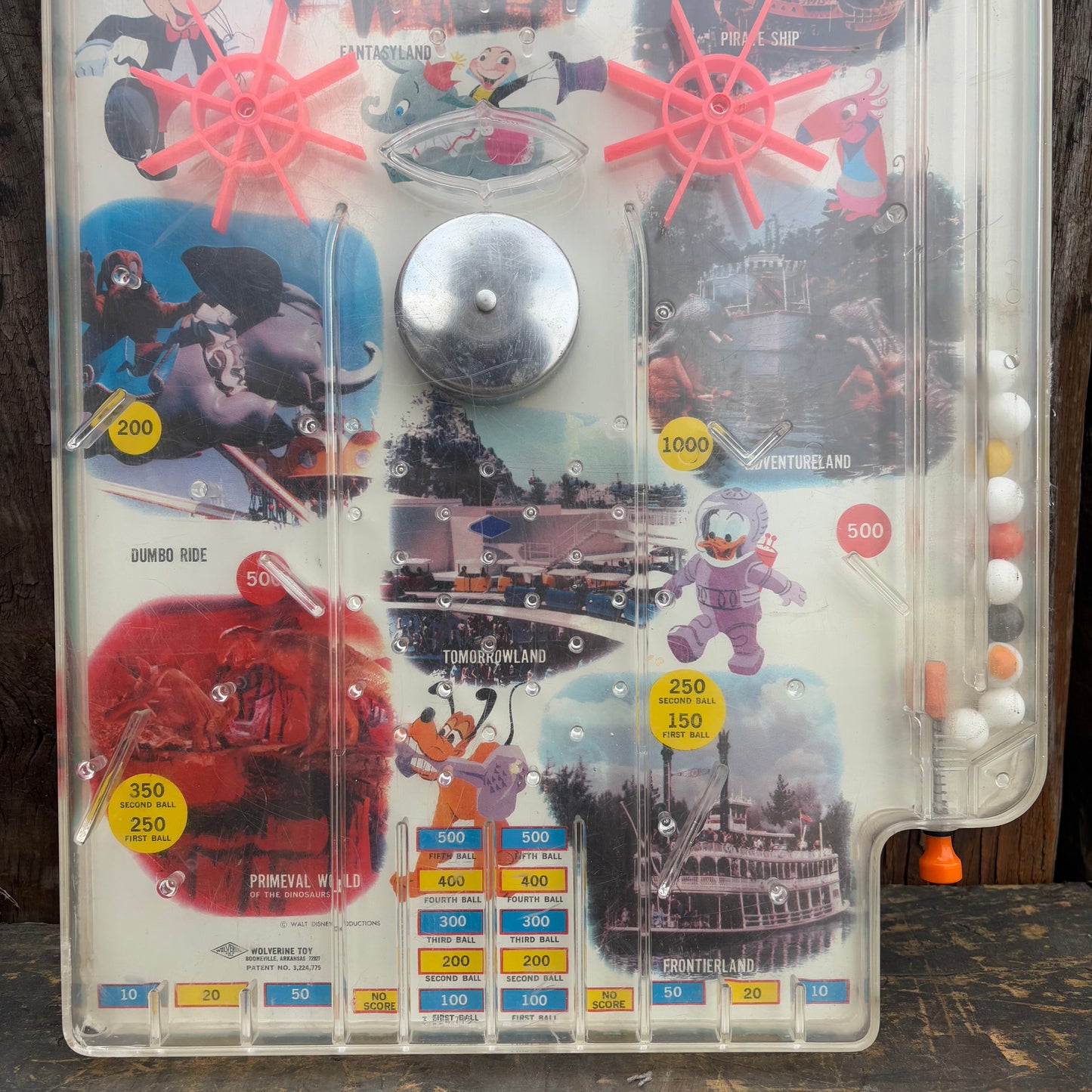 【1960s USA vintage】Disneyland Pinball Game