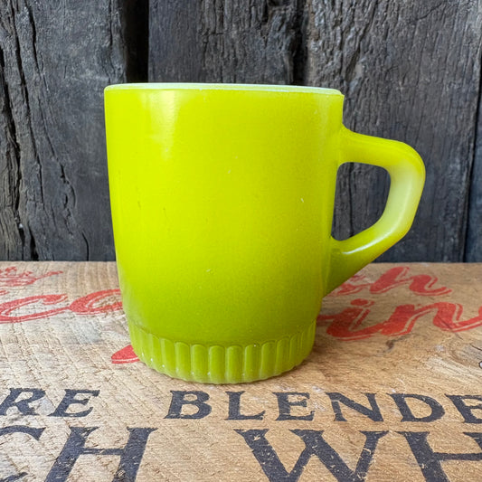 【1960-1976 USA vintage】Fire-King ribbed bottom Mugcup