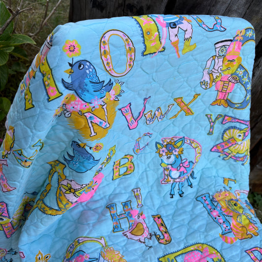 【USA vintage】baby quilt