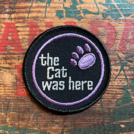 【USA vintage】ワッペン the Cat was here