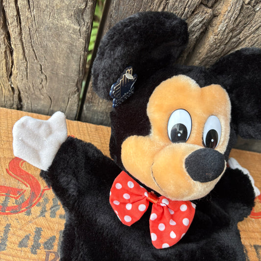 【1980s vintage】Mickey Mouse Hand Puppet Applause