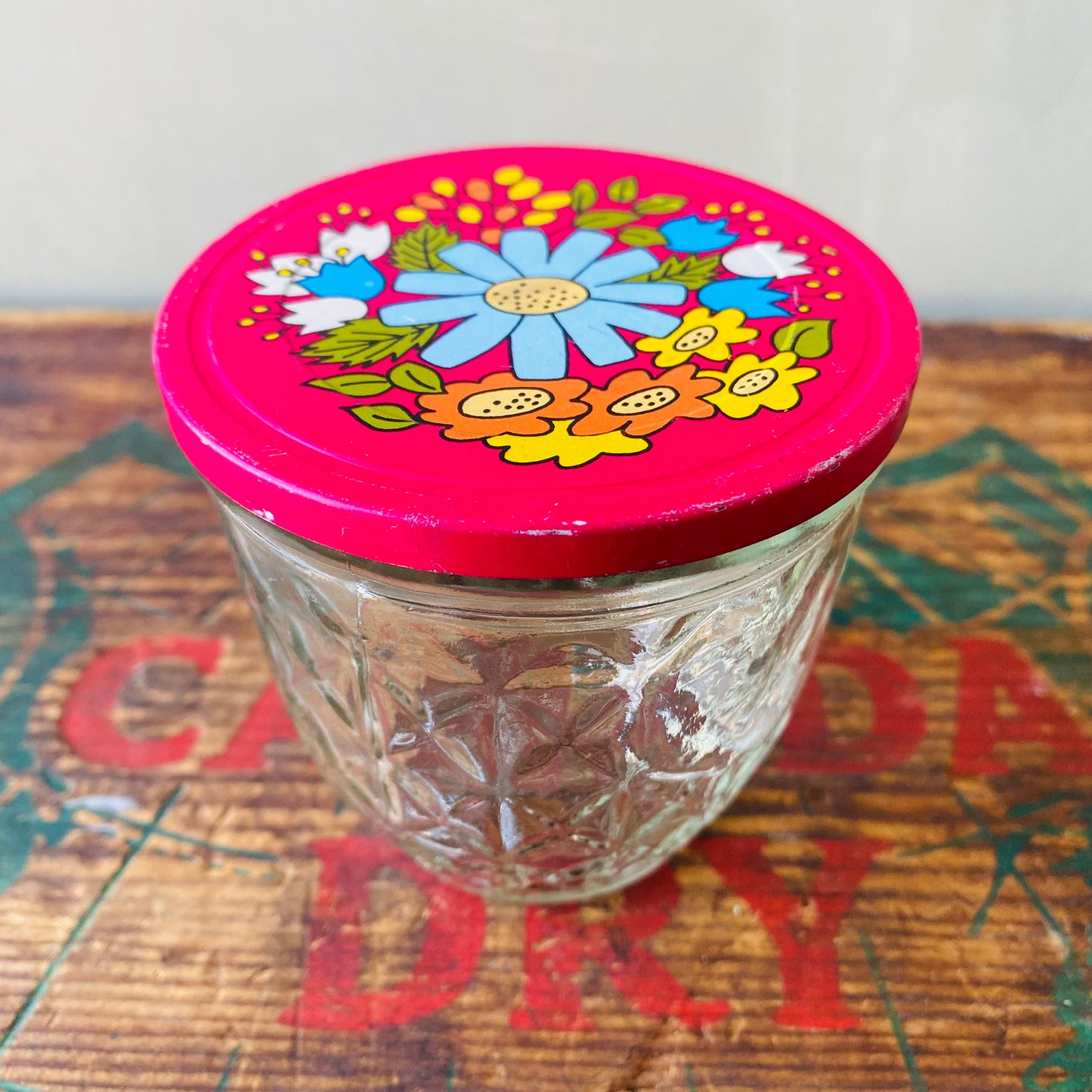 【1960s USA vintage】Ball Quilted Crystal
jelly glass