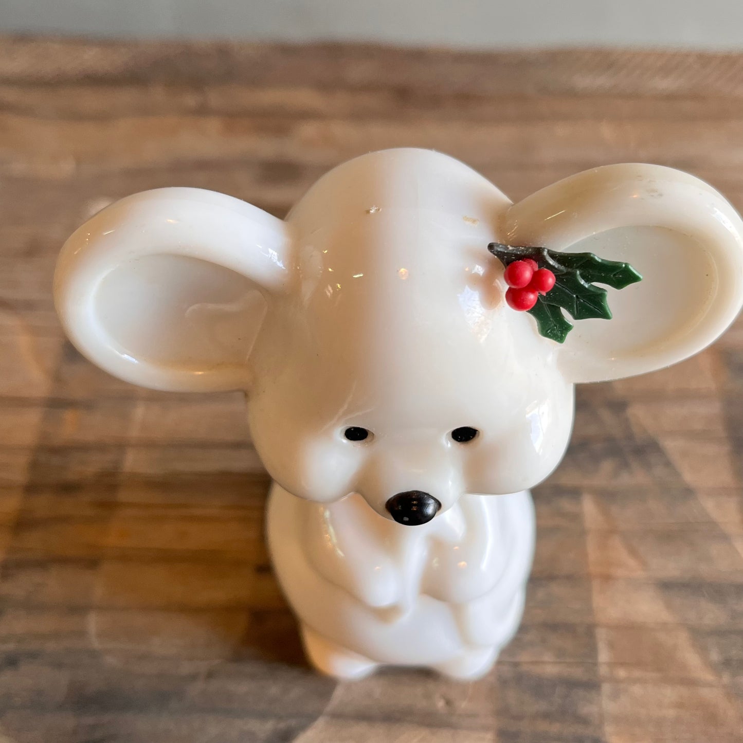 【USA vintage】80s AVON Perfume Bottle Christmas Mouse