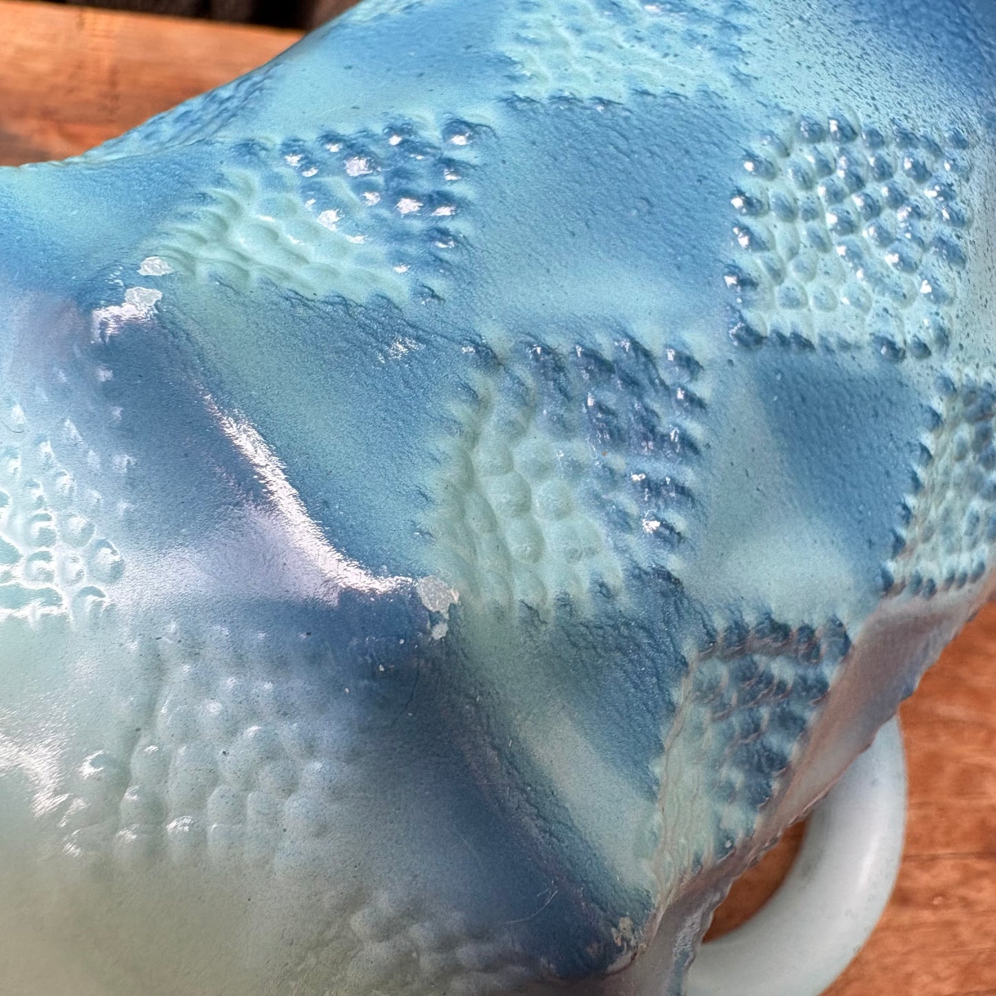 【1960s-1976 USA vintage】Fire-King Kimberley mug Blue