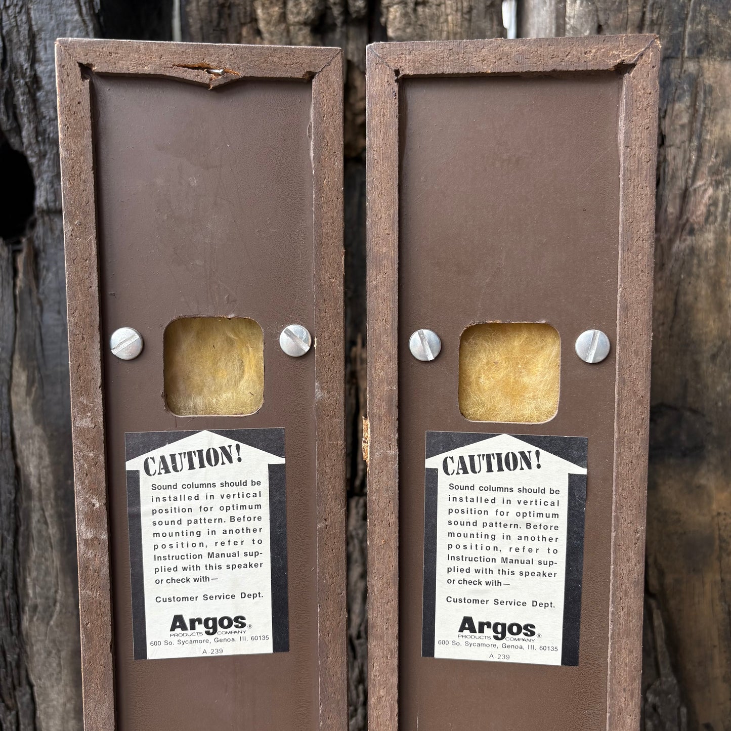 【1960s USA vintage】Argos SIXGUN speaker set