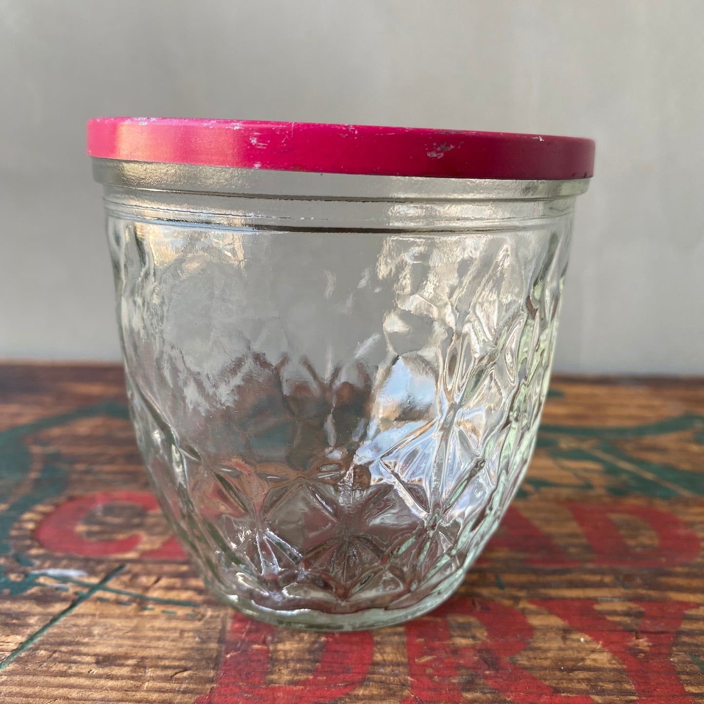 【1960s USA vintage】Ball Quilted Crystal
jelly glass
