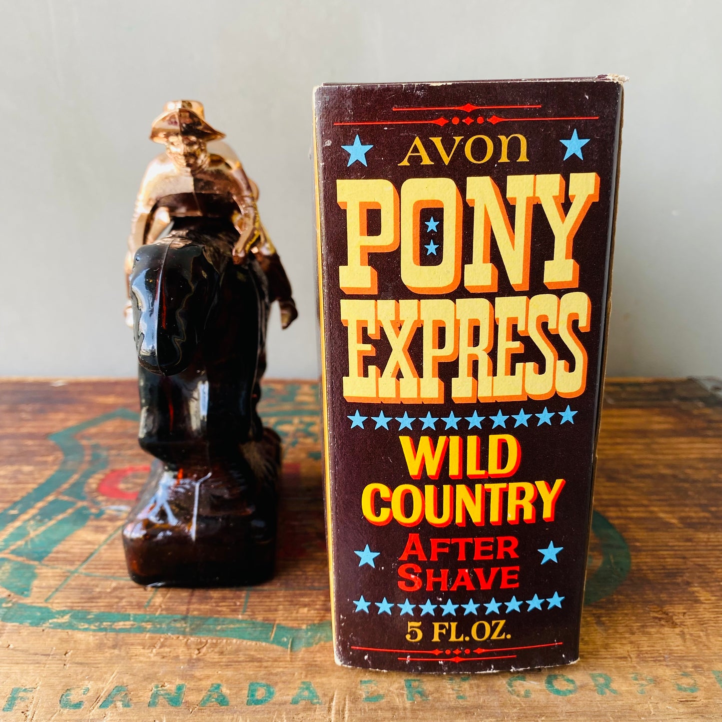 【USA vintage】AVON bottle PONY EXPRESS