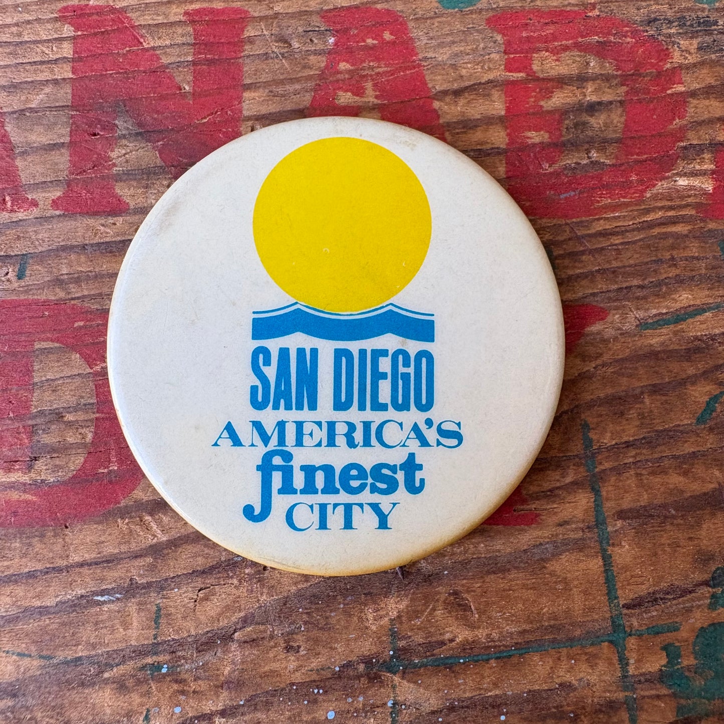 【USA vintage】PINBACK BUTTON SAN DIEGO