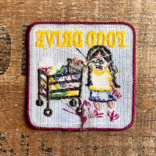 【USA vintage】ワッペン FOOD DRIVE ガールスカウト