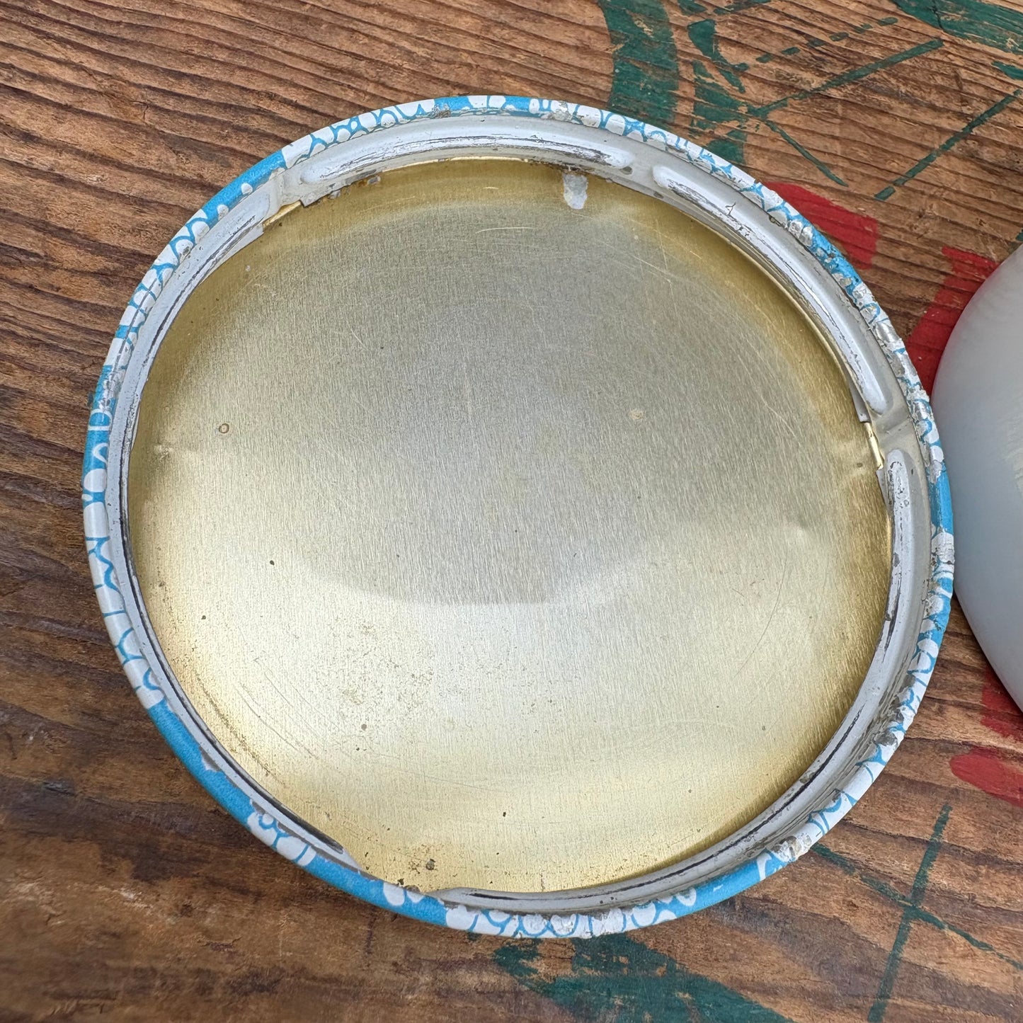 【1950s-1960s USA vintage】Lustre-Creme Shampoo glass jar