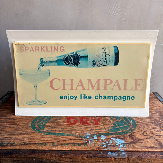 【1960s USA vintage】SPARKLING CHAMPALE ライト バーサイン 看板