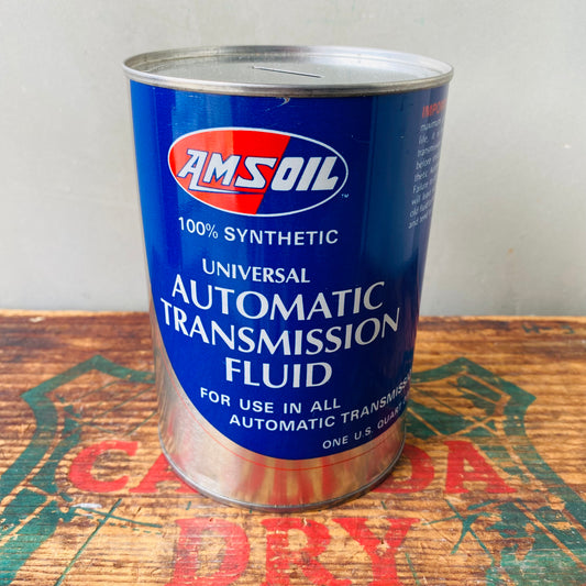【USA vintage】AMS OIL can coin bank 7