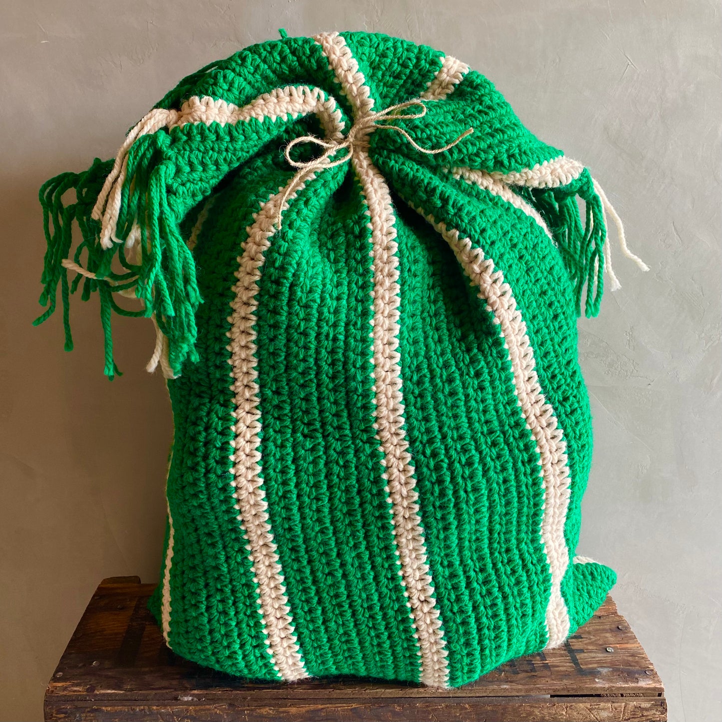 【USA vintage】knit cushion cover クッションカバー