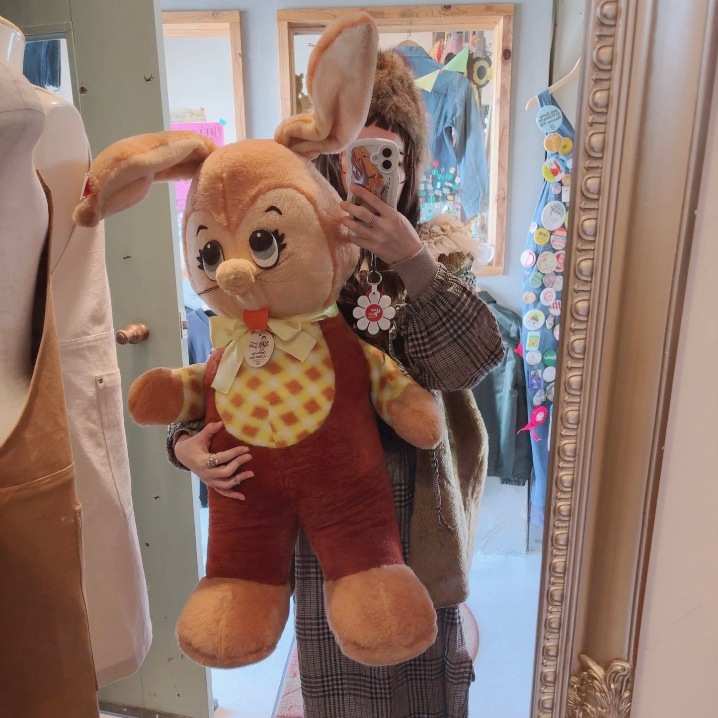 【1977 USA vintage】California Stuffed Toys BIG Rabbit plush